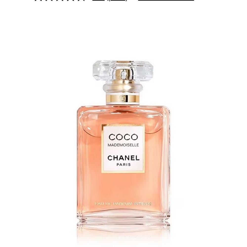 CHANEL Coco Mademoiselle Perfume with Gold and Clear Accents